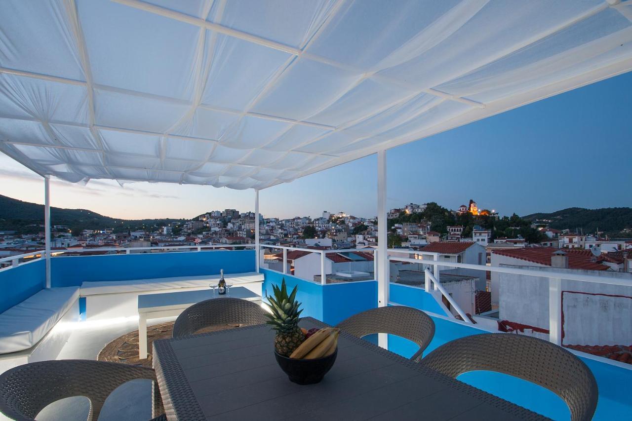 Capolavoro, Boutique Apartment With Unique Rooftop Skiathos-Stadt Exterior foto
