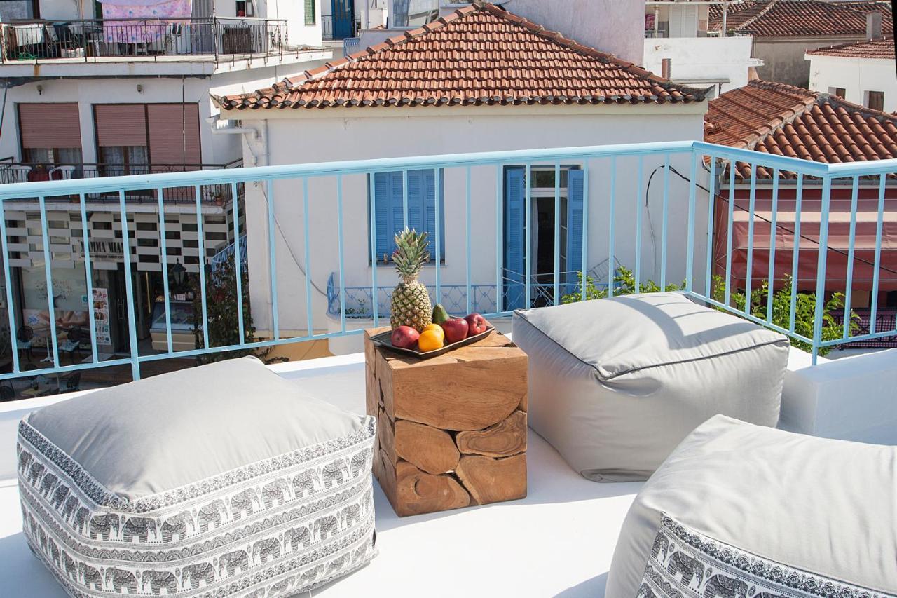 Capolavoro, Boutique Apartment With Unique Rooftop Skiathos-Stadt Exterior foto