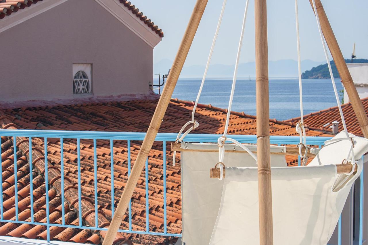 Capolavoro, Boutique Apartment With Unique Rooftop Skiathos-Stadt Exterior foto