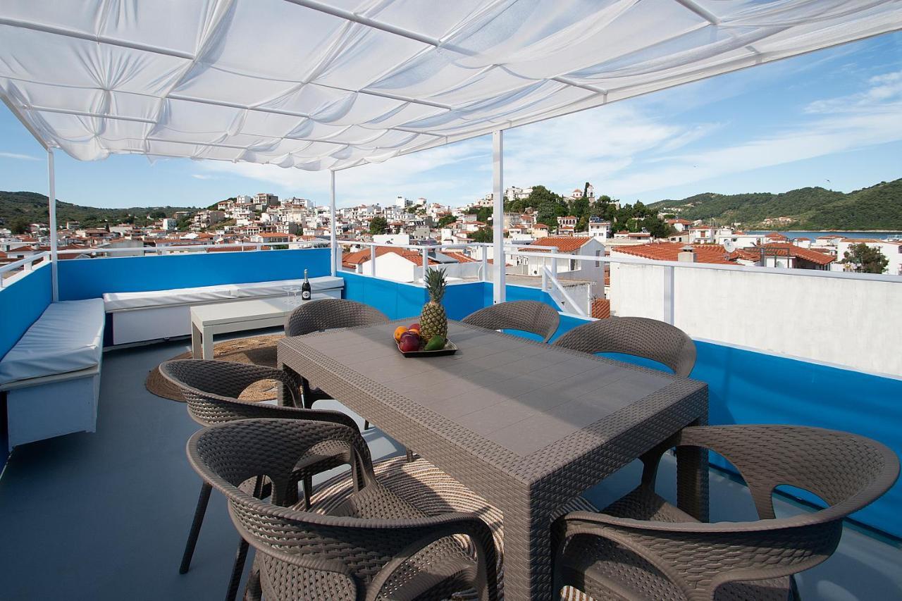Capolavoro, Boutique Apartment With Unique Rooftop Skiathos-Stadt Exterior foto