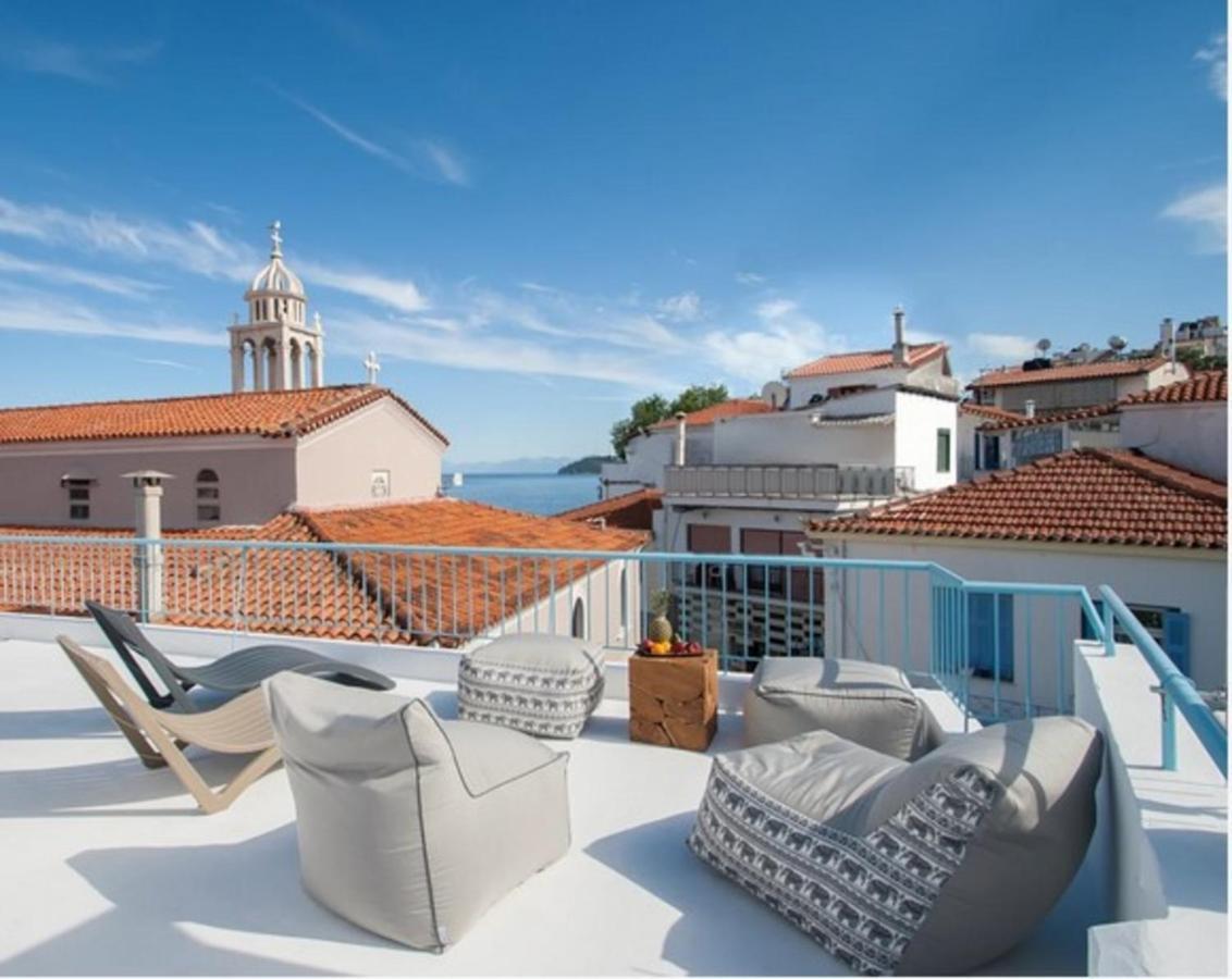 Capolavoro, Boutique Apartment With Unique Rooftop Skiathos-Stadt Exterior foto